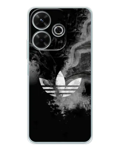 Чохол для Xiaomi Redmi 13 з картинкою «Абстрактний дим Adidas»