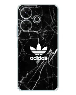Чохол для Xiaomi Redmi 13 з картинкою «Білий мармур Adidas»