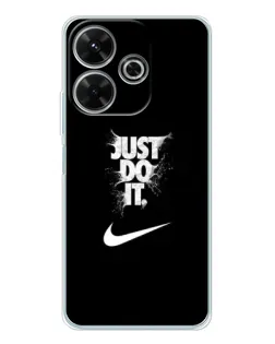 Чохол для Xiaomi Redmi 13 з картинкою «Текстовий принт Nike»