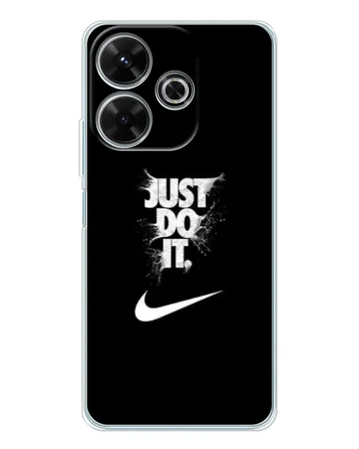 Чохол для Xiaomi Redmi 13 з картинкою «Текстовий принт Nike»