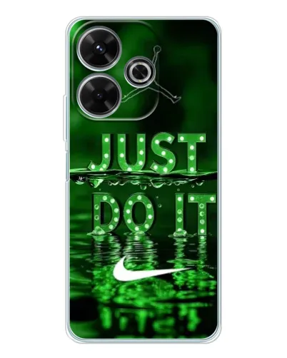 Чохол для Xiaomi Redmi 13 з картинкою «Зелений неоновий Nike»
