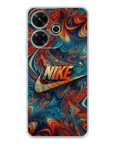 Чохол для Xiaomi Redmi 13 з картинкою «Nike в абстракції»