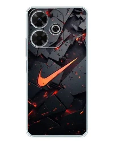 Чохол для Xiaomi Redmi 13 з картинкою «Nike — ефект розломів»