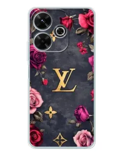 Чохол для Xiaomi Redmi 13 з картинкою «Квітковий Louis Vuitton»