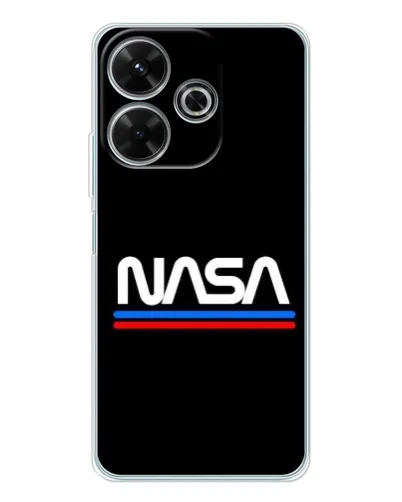 Чохол для Xiaomi Redmi 13 з картинкою «NASA — класика Red Blue»