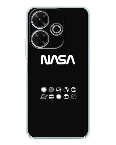 Чохол для Xiaomi Redmi 13 з картинкою «NASA — технічний принт»