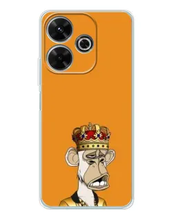 Чехол для Xiaomi Redmi 13 с картинкой «Золотая обезьяна Bored Ape»