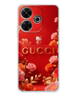 Чехол для Xiaomi Redmi 13 с картинкой «Gucci — золотой сад»