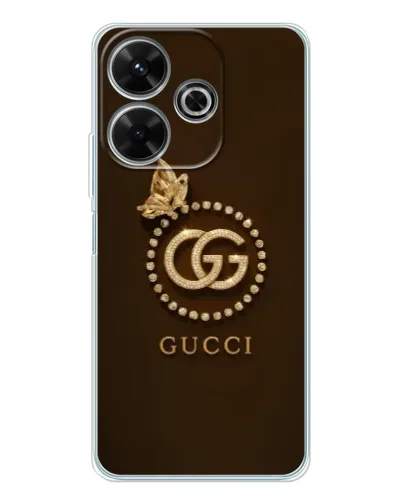 Чехол для Xiaomi Redmi 13 с картинкой «Gucci — золотая бабочка» Чехол для Xiaomi Redmi 13 с картинкой «Gucci — золотая бабочка»