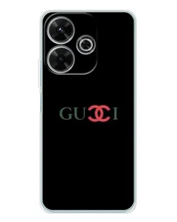 Чехол для Xiaomi Redmi 13 с картинкой «Gucci — красный градиент»