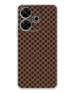Чехол для Xiaomi Redmi 13 с картинкой «Gucci — шоколадная сетка» Чехол для Xiaomi Redmi 13 с картинкой «Gucci — шоколадная сетка»