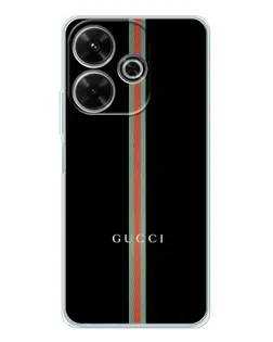 Чехол для Xiaomi Redmi 13 с картинкой «Gucci — строгая линия» Чехол для Xiaomi Redmi 13 с картинкой «Gucci — строгая линия»