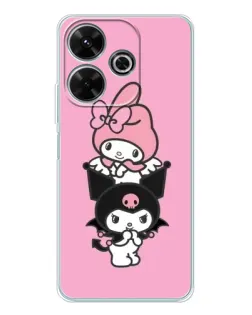Чехол для Xiaomi Redmi 13 с картинкой «My Melody и Kuromi»