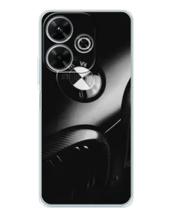 Чехол для Xiaomi Redmi 13 с картинкой «Эмблема BMW — макро»