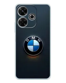 Чехол для Xiaomi Redmi 13 с картинкой «Логотип BMW — минимализм»