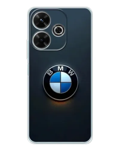 Чехол для Xiaomi Redmi 13 с картинкой «Логотип BMW — минимализм»