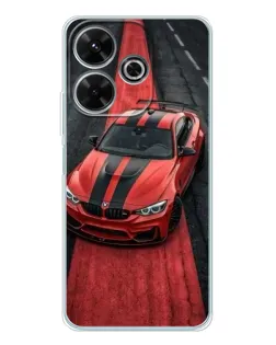 Чехол для Xiaomi Redmi 13 с картинкой «BMW на красной дорожке»