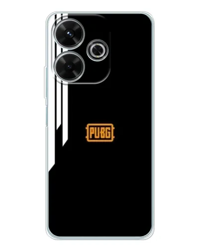 Чехол для Xiaomi Redmi 13 с картинкой «PUBG — вертикальные линии»