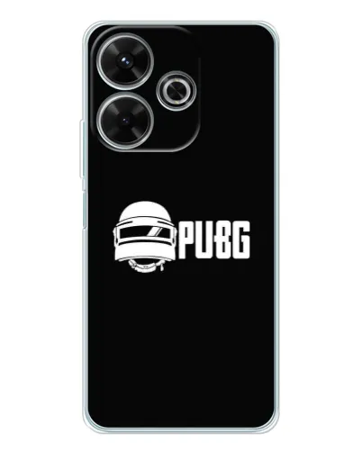 Чехол для Xiaomi Redmi 13 с картинкой «PUBG — классический лого»