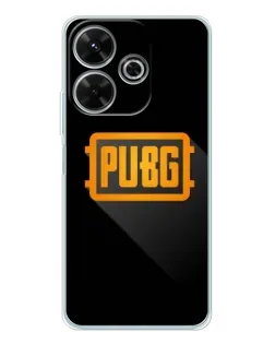 Чехол для Xiaomi Redmi 13 с картинкой «PUBG — рамка лого»