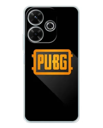 Чехол для Xiaomi Redmi 13 с картинкой «PUBG — рамка лого»