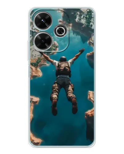 Чехол для Xiaomi Redmi 13 с картинкой «PUBG — свободное падение»