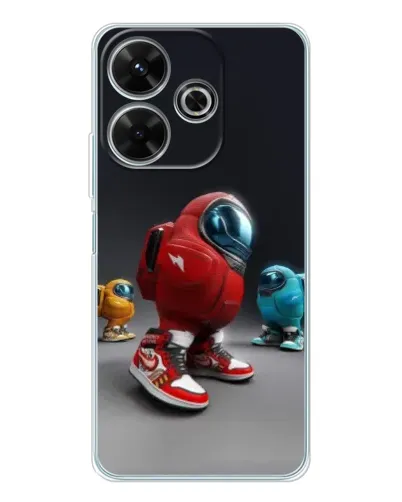 Чохол для Xiaomi Redmi 13 з картинкою «Among Us — 3D стиль»