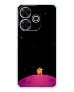 Чохол для Xiaomi Redmi 13 з картинкою «Самотній герой на планеті»