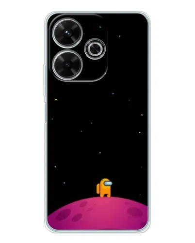 Чохол для Xiaomi Redmi 13 з картинкою «Самотній герой на планеті»