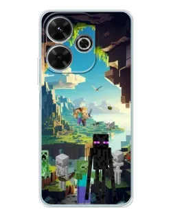 Чехол для Xiaomi Redmi 13 с картинкой «Эндермен в лесу»