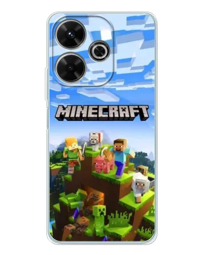 Чехол для Xiaomi Redmi 13 с картинкой «Minecraft классический мир» Чехол для Xiaomi Redmi 13 с картинкой «Minecraft классический мир»