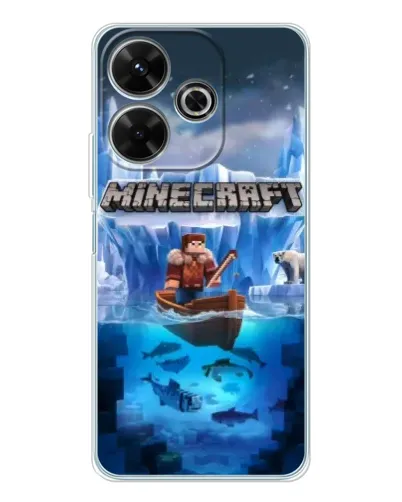 Чехол для Xiaomi Redmi 13 с картинкой «Minecraft ледяной мир» Чехол для Xiaomi Redmi 13 с картинкой «Minecraft ледяной мир»