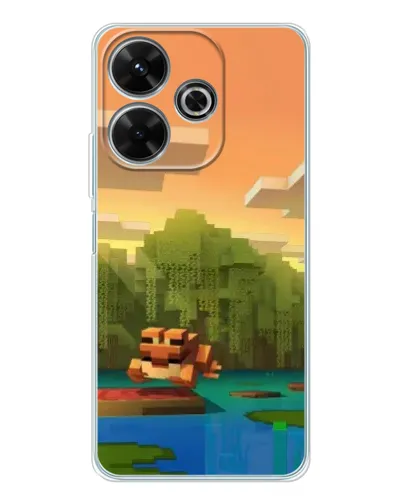 Чехол для Xiaomi Redmi 13 с картинкой «Майнкрафт закат солнца» Чехол для Xiaomi Redmi 13 с картинкой «Майнкрафт закат солнца»