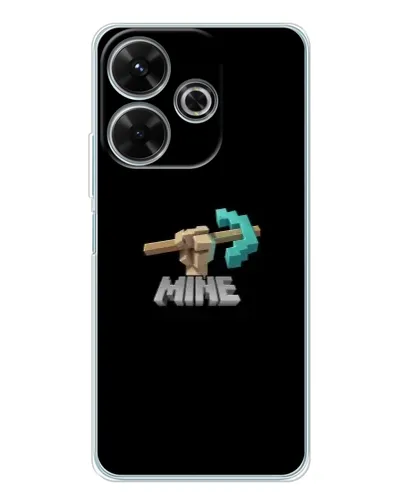 Чехол для Xiaomi Redmi 13 с картинкой «Алмазная кирка» Чехол для Xiaomi Redmi 13 с картинкой «Алмазная кирка»