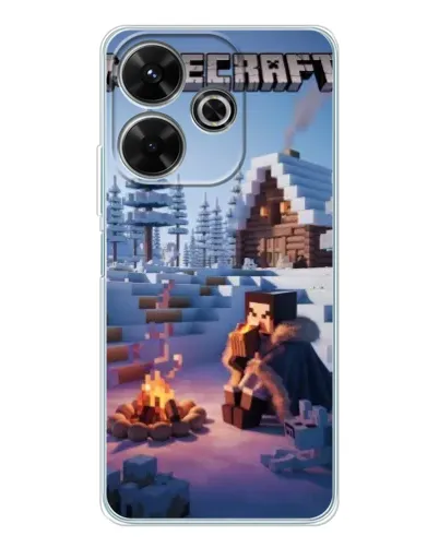 Чехол для Xiaomi Redmi 13 с картинкой «Зимний Minecraft» Чехол для Xiaomi Redmi 13 с картинкой «Зимний Minecraft»