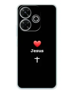 Чохол для Xiaomi Redmi 13 з картинкою «Серце - Jesus»