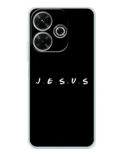 Чехол для Xiaomi Redmi 13 с картинкой «Точки веры J.E.S.U.S.»