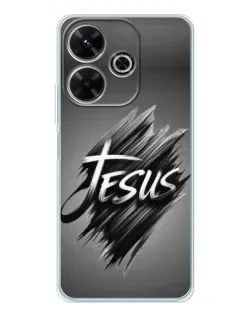 Чехол для Xiaomi Redmi 13 с картинкой «Надпись Jesus Graffiti»