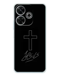 Чехол для Xiaomi Redmi 13 с картинкой «Графический крест Jesus» Чехол для Xiaomi Redmi 13 с картинкой «Графический крест Jesus»