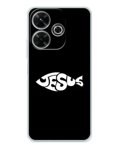 Чехол для Xiaomi Redmi 13 с картинкой «Рыба Jesus» Чехол для Xiaomi Redmi 13 с картинкой «Рыба Jesus»