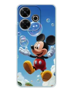 Чохол для Xiaomi Redmi 13 з картинкою «Mickey та мильні бульбашки»