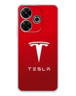 Чохол для Xiaomi Redmi 13 з картинкою «Tesla Red Classic»