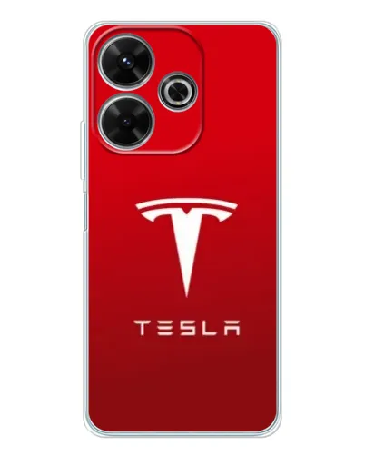 Чохол для Xiaomi Redmi 13 з картинкою «Tesla Red Classic»