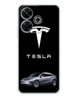 Чохол для Xiaomi Redmi 13 з картинкою «Tesla Model Y»