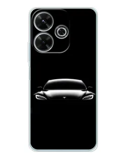 Чохол для Xiaomi Redmi 13 з картинкою «Фари Tesla Night»