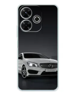 Чохол для Xiaomi Redmi 13 з картинкою «Mercedes AMG GT Silver»