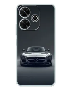 Чохол для Xiaomi Redmi 13 з картинкою «Mercedes на чорному»