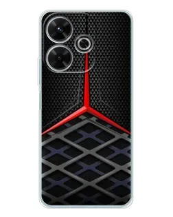 Чохол для Xiaomi Redmi 13 з картинкою «Mercedes Carbon Grid»