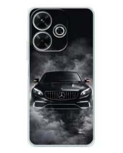 Чохол для Xiaomi Redmi 13 з картинкою «Mercedes у диму»