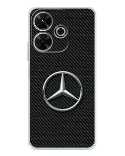 Чохол для Xiaomi Redmi 13 з картинкою «Карбоновий Mercedes стиль»
